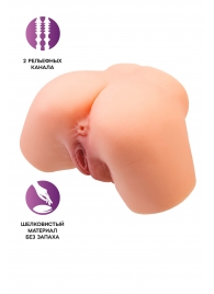 Телесный реалистичный мастурбатор-полуторс с 2 любовными входами - No Name - в Самаре купить с доставкой