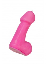 Розовая свеча в форме пениса - 47 гр. - Pecado - купить с доставкой в Самаре