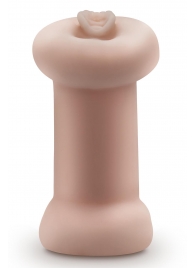 Телесный люминесцентный двусторонний мастурбатор Tasha - Blush Novelties - в Самаре купить с доставкой