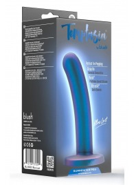 Синяя насадка с гладкой поверхностью Surrender 5.75 Inch Intermediate Pegging Dildo - 14,6 см. - Blush Novelties - купить с доставкой в Самаре
