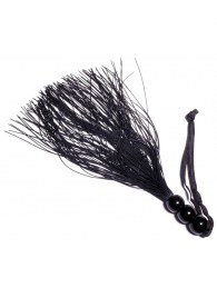 Черная силиконовая плетка - 25,4 см. - Boys of Toys - купить с доставкой в Самаре