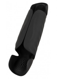 Черный вибромастурбатор с трехточечной стимуляцией Penis Trainer with 3 Point Stimulation - Orion - в Самаре купить с доставкой