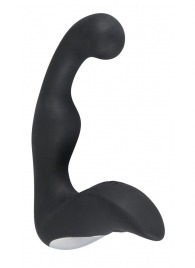 Черный перезаряжаемый стимулятор простаты с вибрацией - 14,6 см. - Orion - в Самаре купить с доставкой