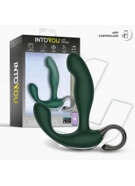 Зеленый вибромассажёр простаты Greeny - 12,8 см. - Intoyou - в Самаре купить с доставкой