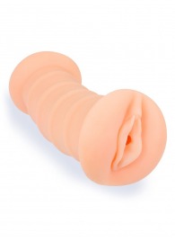 Телесный двусторонний мастурбатор с вибропулей и эрекционными кольцами в комплекте - Sexy Girl - в Самаре купить с доставкой