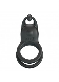 Черное перезаряжаемое виброкольцо Goodwin - Baile - в Самаре купить с доставкой