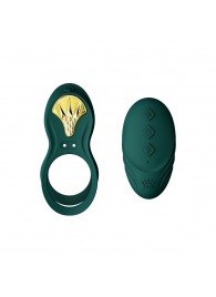 Зеленое эрекционное виброкольцо Bayek с пультом ДУ - Zalo - в Самаре купить с доставкой