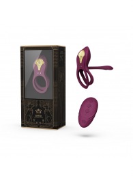 Фиолетовое эрекционное виброкольцо Bayek с пультом ДУ - Zalo - в Самаре купить с доставкой