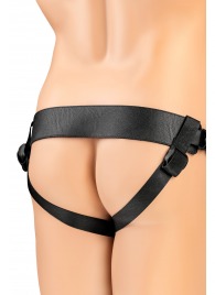 Телесный фаллопротез на черных ремнях Conall - 15 см. - ToyFa - купить с доставкой в Самаре