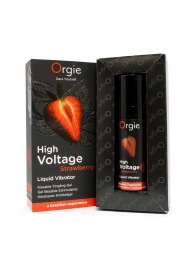 Жидкий вибратор Orgie High Voltage Strawberry - 15 мл. - ORGIE - купить с доставкой в Самаре