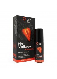Жидкий вибратор Orgie High Voltage Strawberry - 15 мл. - ORGIE - купить с доставкой в Самаре