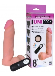 Фаллическая насадка Харнесс UNICOCK 8  с вибрацией - 20 см. - LOVETOY (А-Полимер) - купить с доставкой в Самаре