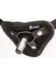 Страпон с 2 насадками и вибрацией UniStrap - 19 и 12 см. - LOVETOY (А-Полимер) - купить с доставкой в Самаре