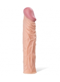 Насадка с ярко выраженной головкой и рельефным стволом - 19 см. - A-toys - в Самаре купить с доставкой