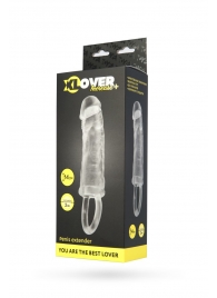 Прозрачная насадка с петлёй для фиксации - 14 см. - ToyFa - в Самаре купить с доставкой