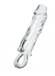 Прозрачная насадка с петлёй для фиксации - 14 см. - ToyFa - в Самаре купить с доставкой