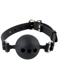 Силиконовый кляп-шар с отверстиями для дыхания Silicone Breathable Ball Gag Small - Pipedream - купить с доставкой в Самаре