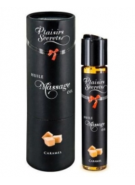 Массажное масло с ароматом карамели Huile de Massage Gourmande Caramel - 59 мл. - Plaisir Secret - купить с доставкой в Самаре