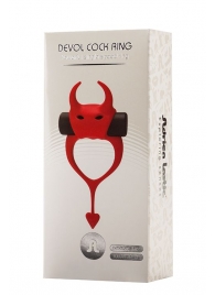 Красное эрекционное кольцо в форме дьяволенка DEVOL COCKRING - Adrien Lastic - в Самаре купить с доставкой