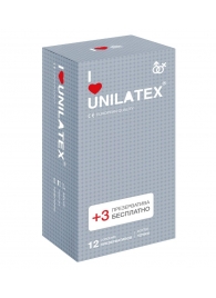 Презервативы с точками Unilatex Dotted - 12 шт. + 3 шт. в подарок - Unilatex - купить с доставкой в Самаре