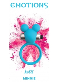 Голубое эрекционное виброколечко Emotions Minnie Breeze - Lola Games - в Самаре купить с доставкой
