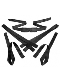 Бондажный набор из сатиновых лент Bordeaux 5 Piece Satin Bondage Set - XR Brands - купить с доставкой в Самаре