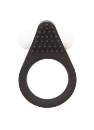 Чёрное эрекционное кольцо LIT-UP SILICONE STIMU RING 1 BLACK - Dream Toys - в Самаре купить с доставкой
