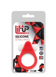Красное эрекционное кольцо LIT-UP SILICONE STIMU RING 1 RED - Dream Toys - в Самаре купить с доставкой