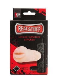 Мастурбатор-ротик с вибрацией REALSTUFF VIBRATING MASTURBATOR MOUTH - Dream Toys - в Самаре купить с доставкой