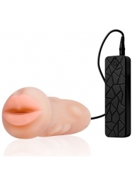 Мастурбатор-ротик с вибрацией REALSTUFF VIBRATING MASTURBATOR MOUTH - Dream Toys - в Самаре купить с доставкой