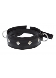 Полиуретановый ошейник с пуклями и D-кольцами Collar with Studs - Blush Novelties - купить с доставкой в Самаре