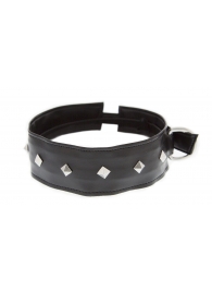 Полиуретановый ошейник с пуклями Collar with Studs - Blush Novelties - купить с доставкой в Самаре