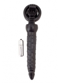 Черная вибронасадка с анальным стимулятором - ToyFa - в Самаре купить с доставкой