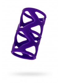 Фиолетовая насадка-сетка на пенис - 7,5 см. - A-toys - в Самаре купить с доставкой