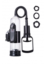 Вакуумная помпа A-toys с вибропулей и эрекционными кольцами - A-toys - в Самаре купить с доставкой