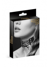 Оригинальный ошейник-чокер со шнуровкой - Bijoux Pour Toi - купить с доставкой в Самаре