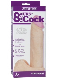 Ультрареалистичная насадка для трусиков Vac-U-Lock 8  ULTRASKYN Cock - 20,57 см. - Doc Johnson - купить с доставкой в Самаре