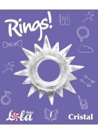 Прозрачное эрекционное кольцо Rings Cristal - Lola Games - в Самаре купить с доставкой