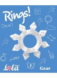 Прозрачное эрекционное кольцо Rings Gear - Lola Games - в Самаре купить с доставкой