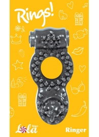 Чёрное эрекционное кольцо Rings Ringer - Lola Games - в Самаре купить с доставкой