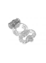 Прозрачное эрекционное кольцо Rings Treadle с подхватом - Lola Games - в Самаре купить с доставкой