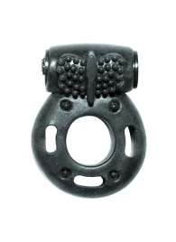Черное эрекционное кольцо с вибрацией Rings Axle-pin - Lola Games - в Самаре купить с доставкой