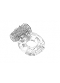 Прозрачное эрекционное кольцо с вибрацией Rings Axle-pin - Lola Games - в Самаре купить с доставкой