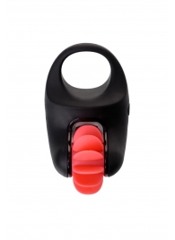 Чёрно-красное эрекционное виброкольцо Erotist - Erotist Adult Toys - в Самаре купить с доставкой