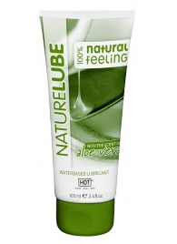 Лубрикант на водной основе NatureLube с алоэ вера - 100 мл. - HOT - купить с доставкой в Самаре