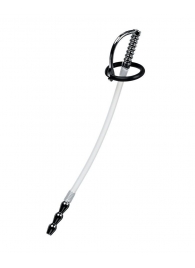 Силиконовый уретральный плаг со сменными фиксирующими кольцами Metal - ToyFa - купить с доставкой в Самаре