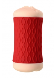 Двухсторонний мастурбатор JOS  NADIN в красном цилиндре - JOS - в Самаре купить с доставкой