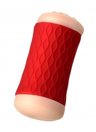 Двухсторонний мастурбатор JOS  NADIN в красном цилиндре - JOS - в Самаре купить с доставкой