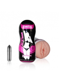 Мастурбатор-вагина Sex In A Can Vibra Vagina Tunnel - Lovetoy - в Самаре купить с доставкой