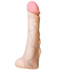 Реалистичная насадка с мошонкой REAL Standard - 18 см. - LOVETOY (А-Полимер) - купить с доставкой в Самаре